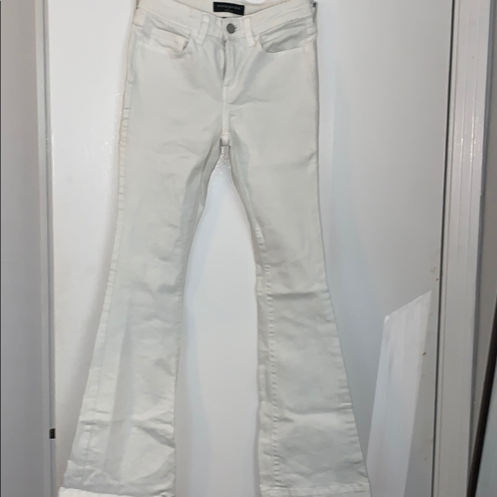 White wide leg BR pants